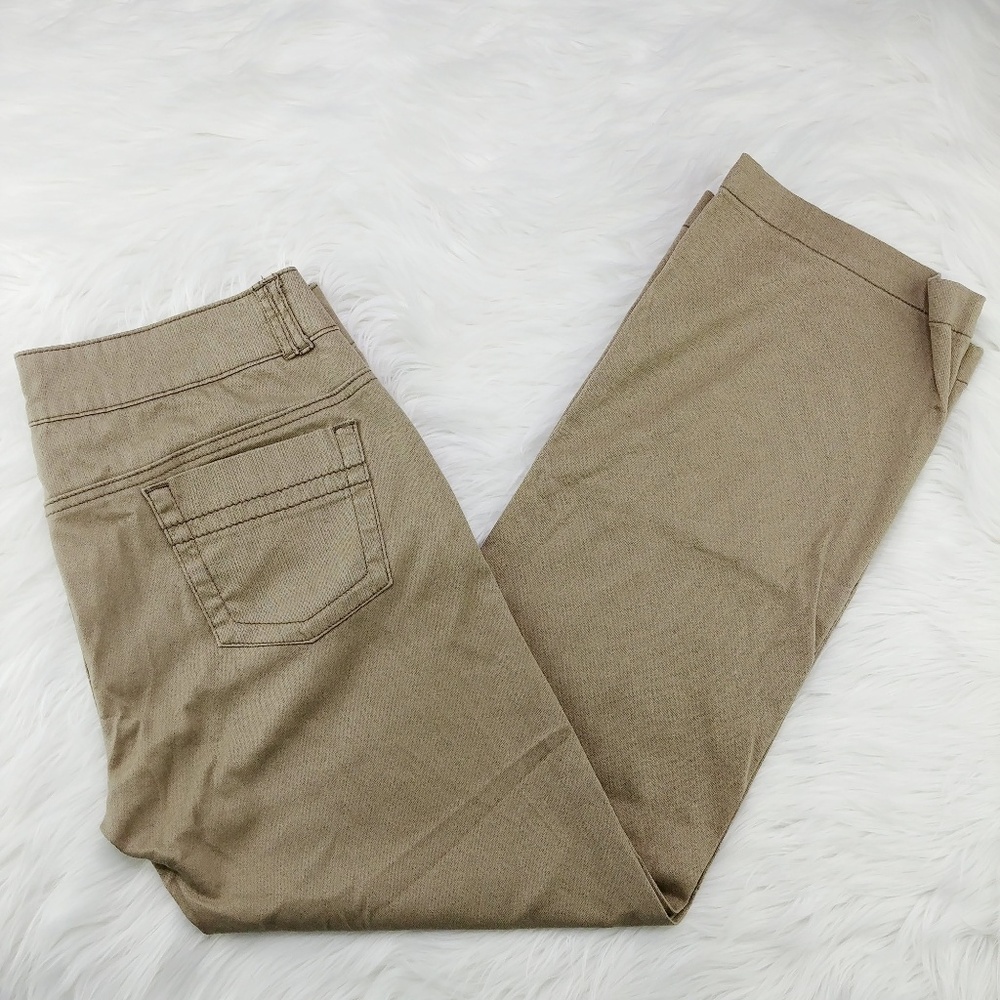 Prana | khaki relaxed fit straight leg pants